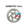 DISCO FRENO MINIQUAD 14cm INTERNO 36mm freni miniatv