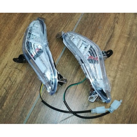 cp FRECCE TRASPARENTI FRECCIA DESTRA + SINISTRA LAMPADA FANALE - bici elettrica scooter sky II tipo z-tech