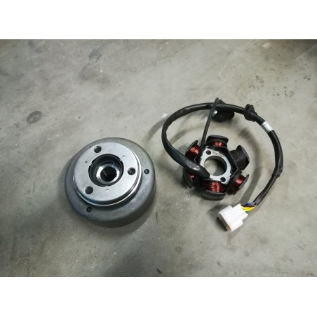 VOLANO + STATORE 6 BOBINE QUAD KAYO PREDATOR 110 miniquad 4 tempi