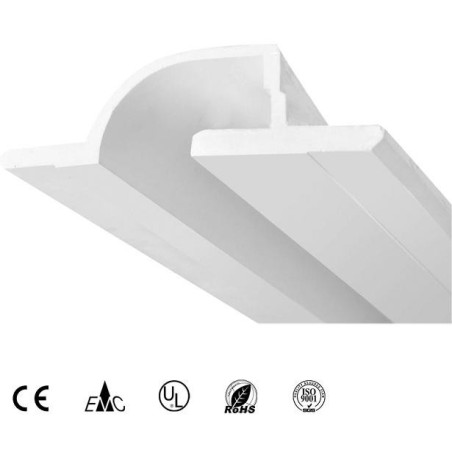 1m PROFILI IN GESSO AF9703 profilo supporto per strip led