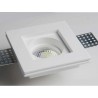 mc9222 FARETTO IN GESSO QUADRATO DA INCASSO X CONTROSOFFITTI A SCOMPARSA X LAMPADE LED